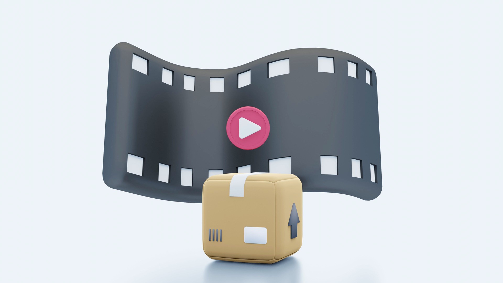 Product placement or embedded advertising or the embedded strategy for brands to reach their target audiences.3d render